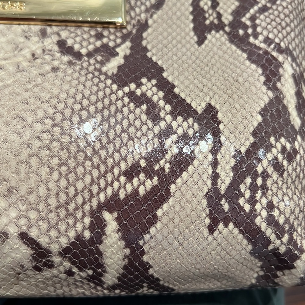 Michael Kors Python Embosses Clutch Bag Magnetic … - image 4